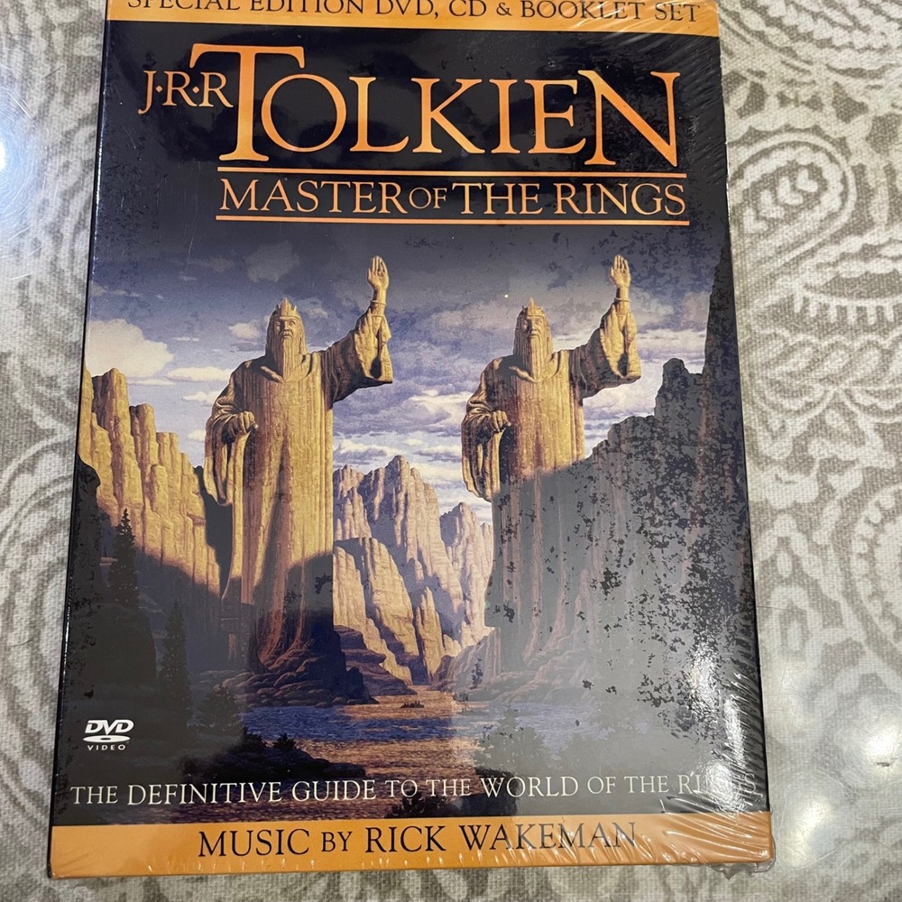 JRR Tolkien Master of the Rings Special Edition DVD CD Booklet Set Rick Wakeman